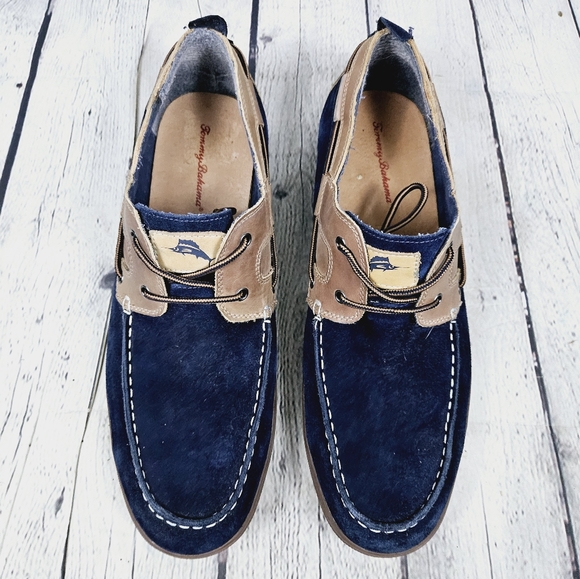 TOMMY BAHAMA | Calderon II suede slip-on casual boat shoes - Picture 8 of 10